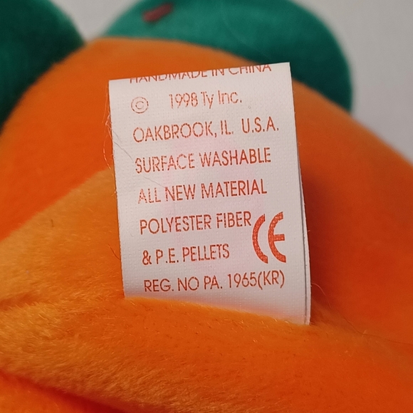 Ty "Pumkin' " Halloween Beanie Baby 1998 - Picture 5 of 5